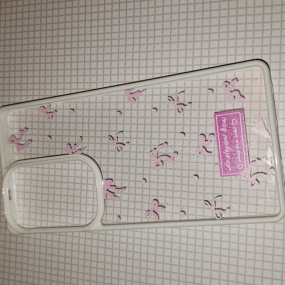Brand new Samsung S25 Ultra Pink Bow Silicone Phone case